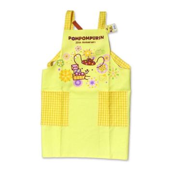 Pom Pom Purin Women Polyester Women Apron Yellow Waterproof