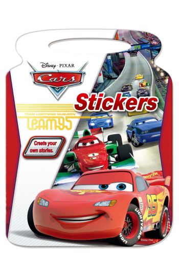 Disney Pixar Cars Stickers Book Preschool Toys Coloring-Sheets Red