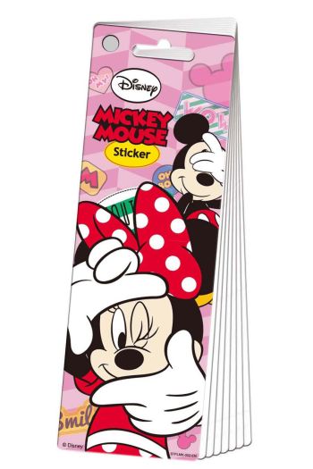 Disney Minnie Mickey Mouse Stickers Book Decoration Stickers 6 Sheets Set