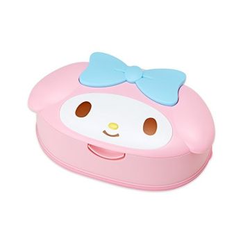 My Melody Face Die-cut 80 pcs Wet Wipes w/ Case Sanrio Made in Japan