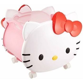 Hello Kitty 3D Head Petit Storage Organizer Bin Toy Organizer Nursery Living Room Kid Toy Room Japan
