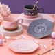 Sanrio My Melody Kuromi Espresso Tea Cup & Saucer Set Gold Trim & Gift Box Porcelain Tea Set Gift Idea