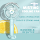 Hello Kitty Portable / Desktop Misting Fan Handheld Mister Fan USB Rechargeable Personal Mist Fan Battery Operated Spray Water Fan