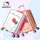 Hello Kitty Luggage 20 Inch Carry-On Hard Sided Spinner Boarding Luggage Bonus Gift Protective Cover Silver Rosary Gold Hotpink