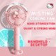 Hello Kitty Portable / Desktop Misting Fan Handheld Mister Fan USB Rechargeable Personal Mist Fan Battery Operated Spray Water Fan