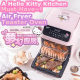 Hello Kitty 12-In-1 Air Fryer Toaster Oven Countertop Convection Toaster Oven with Rotisserie Dehydrator Roast Toast Broil Bake 