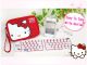 Hello Kitty Portable Wireless Bluetooth Keyboard for iPhone HTC Samsung LG Sony Smartphones 