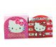 Sanrio Hello Kitty Memo Pad Memo Black 2 Sets Sitting Red & Face Pink