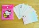 Hello Kitty Notes Memo Pad Letters W/ Folder Bear Pink Sanrio