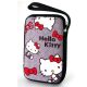Hello Kitty Hard Drive Pouch Bag W/ String Ribbon Gray Sanrio