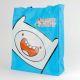 Adventure Time Finn Nylon Tote Bag Diaper Bag School Lunch Box Bag Blue