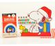 Snoopy Die-cut Relief Christmas Card + Decoration Paper Tape 2Pcs Set Roof A