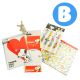 Peanuts Snoopy Notebook +Stickers +Chewing Gum Memo Pad +Thank Card 4 Pcs Set A
