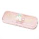 Little Twin Stars Storage Case Pencil Box Emboss Pattern Transparent cover Pink