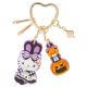 Hello Kitty Keychain Strap Key Ring Hook Clasp Halloween Black Rabbit Dress