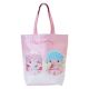 Little Twin Stars PVC Tote Bag Pink Photo Real Sanrio