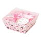 Hello Kitty Gift Wrap Paper Box w/ Plastic Bag Ribbon Tie Personal Message Set