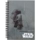 Star Wars The Force Awakens Spiral Notebook Diary B6 Memo Pad Gray Darth Vader