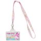 Hello Kitty ID Card Holder Neck Strap Bag Rabbit Pink