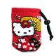 Hello Kitty Drawstring Multi Pocket Sakura Kimono Red 