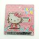 Sanrio Japan Hello Kitty Car Emblem Stick-on Badge Decal Pink Ribbon