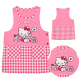 Sanrio Japan Hello Kitty Women Apron Tunic Type 2 Pockets for Cooking Kitchen Craft Gardening Pink Gift