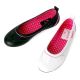Hello Kitty Lady's Ballet Slip-On Flat Shoes Black / White Sanrio #910692