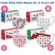 20 Pcs Hello Kitty Kids Masks Disposable Face Masks + Bonus Storage Bag Taiwan Made Anti-Dust Filter Breathable 3 Layers