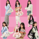 Sanrio Kuromi My Melody Cinnamoroll Large Capacity Shoulder Bags Plush Bag Lolita Face Sling Bags for Women
