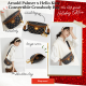 Arnold Palmer X Hello Kitty Crossbody Bag Over the Shoulder Bag Flap Saddle Purse Handbag Women Girls Ladies Bag 