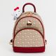 Arnold Palmer X Hello Kitty Blink Backpack Shoulder Bag Rucksack PU Leather Burgundy Women Girls Ladies Travel Bag