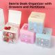Supercute Sanrio Characetrs Hello Kitty Little Twin Stars Cinnamoroll Desk Organizer Storage w/ Drawers & Partitions 