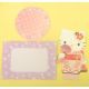 Hello Kitty In Yukata D-Cut All-Purpose Holiday Christmas Card 3D Pink & Purple 1PC