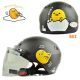 Sanrio Gudetama Egg Adult Motor Bike Helmet Black CA-110