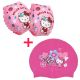Hello Kitty Kid Arm Floats Pool Float Swimming Arm Bands + Silicone Swim Cap Set