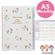 2022 - 2023 Hello Kitty A5 Monthly Planner Schedule Book Datebook White Sanrio Japan