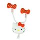Hello Kitty Stereo Earphones Headphones Earbuds Crystal Ribbon Red Sanrio