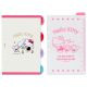 Hello Kitty Binder Index Deviders Tabs Ruler Zipper Bag Stickers Memo Pages Set For FF Pocket Organiser RED Sanrio Japan Planner Setup