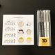 Peanuts Snoopy Rollerball Pens Fine Point Set of 4 Black Liquid Ink Extra Fine 0.5 mm Needle Tip Pen