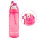 My Melody Plastic Face Die-cut Water Bottle with Flip Straw 500ml /17oz Pink