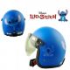 Stitch Adult Open-Face Helmet Pilot Face Shield 3/4 Motorcycle Helmet Retro Blu