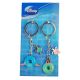 Stitch & Angle Personalized Split Lollipop Key Chain Key Ring Gift 2 Pcs Disney