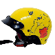 Winnie the Pooh Kids Motorcycle Half Helmet Half Face Skull Cap for Bike Cruiser Chopper Moped Scooter Yellow
