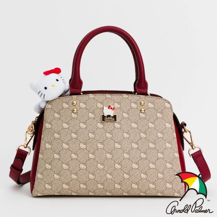 Fashion LV With Hello Kitty Crafting leather fabric Bag leather