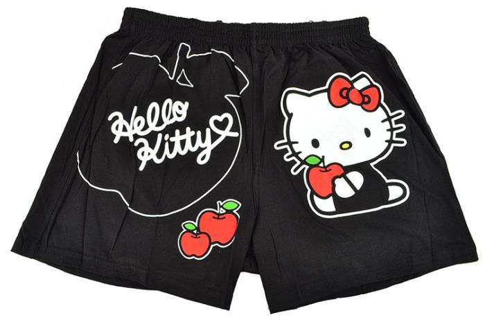Hello Kitty Adults Beach Shorts Boxers Shorts Wear-Black Size M-XL Sanrio  Inspired by You.