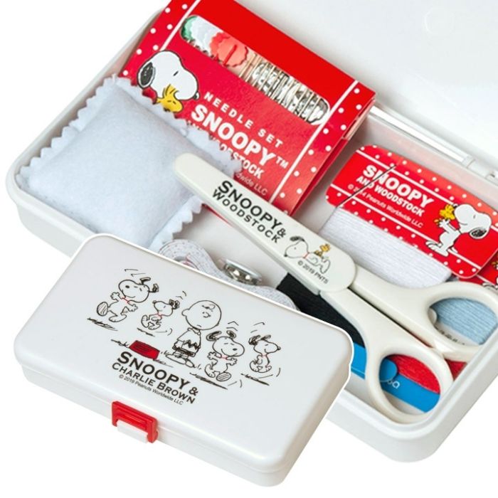 Misasa Snoopy Sewing Set Stopper Type Portable Emergency Repair Tool Set  Travel Set Inspired by You.