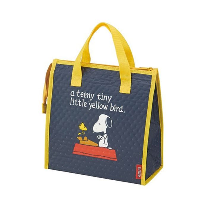 Peanut Snoopy lunch box set with Tote bag Yellow Ships from Japan 