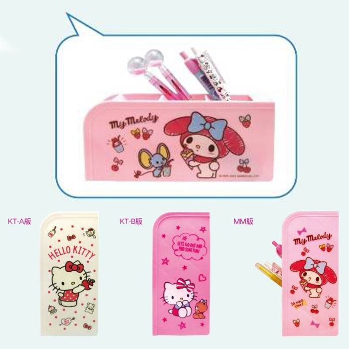 Official Sanrio Hello Kitty Pink Large Size Pencil Pen Holder Container 