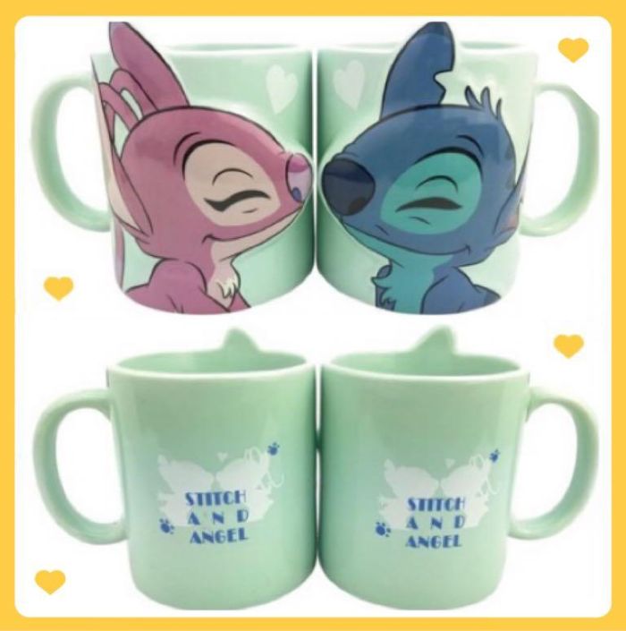 Tokyo Disney store Stitch & Angel Pair Mug Set 300 ml / 10 Oz NIB