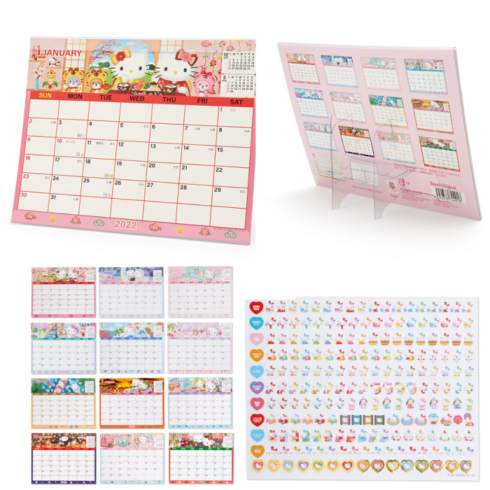Sanrio Pochacco Desk Ring Japanese Calendar 2022 Year 12 month Japan